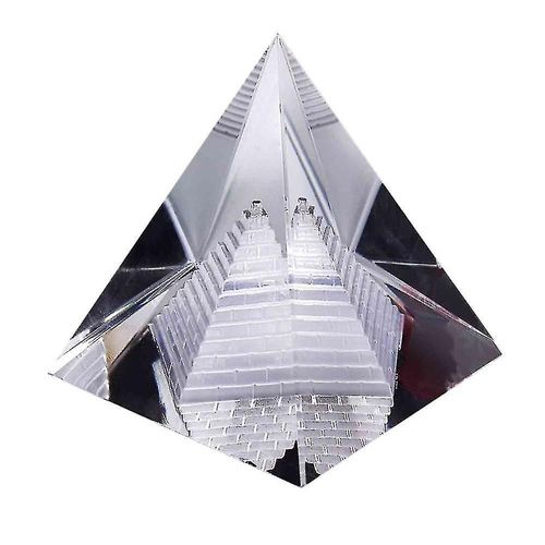 Pyramide De Quartz En Cristal K9 Clair Égyptien De Mode - Décoration De Bureau À Domicile, Merveilleux Cadeau D¿Ornement Pour Les Amis