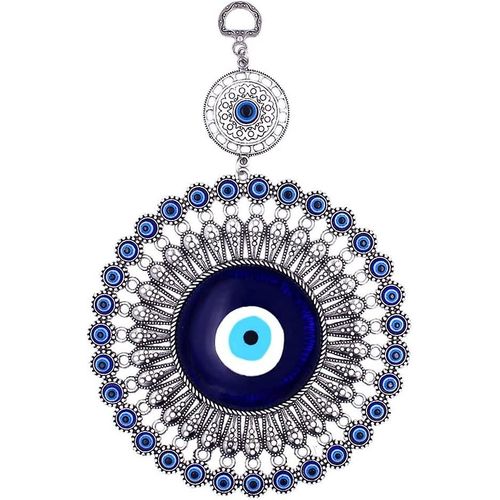 Turc Bleu Oeil Ornement Mauvais Oeil Bleu Pendentif Verre Bonne Chance Lucky Charm Protection des mains Suspendu Décor pour Ornement de porte murale de maison