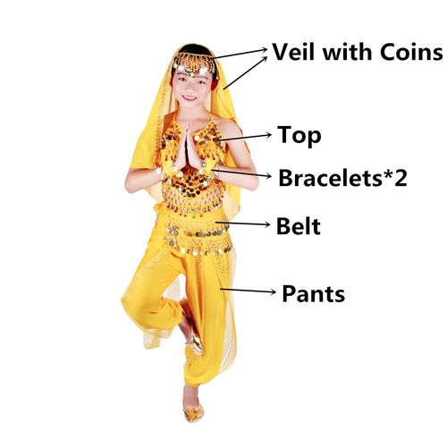 Costumes De Danse Du Ventre Pour Enfants,Danse Du Ventre Pour Filles,Ensemble De Danse Du Ventre Pour Enfants,Vêtements De Danse Du Ventre Pour Enfants,6 Couleurs Indiennes,Financièrement