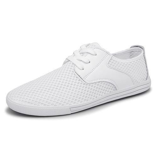 Chaussures Homme Sneakers Printemps/Été 2025 Nouveau Creux Mesh Mesh Respirant Chaussures Homme Casual Mesh Chaussures De Marche - 44