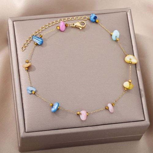 Bracelet Mauvais ¿Il Bleu De Fatima Turquie, Bijoux Faits À La Main, Mille Yeux, Perles En Résine, Élastique