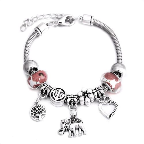 Bracelet À Breloques En Métal Pour Femme, 6 Couleurs, Correction, Structure, Bijoux Perlés, Cadeau Romantique, Été, Amour, Nouveau