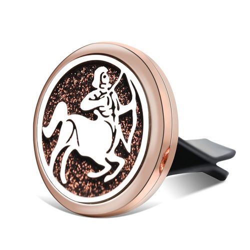 Diffuseur D'huiles Essentielles De Voiture En Acier Inoxydable, Médaillon De Parfum Doré, Clip De Sortie De Voiture, Pendentif D'aromathérapie, Bijoux Constellations, Nouveau
