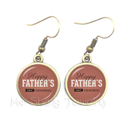 Boucles D'oreilles «Papa» Pour La Fête Des Pères, Pour Femmes, À La Mode, Meilleurs Cadeaux, I Love Dad, Nouvelle Collection