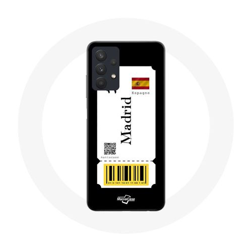 Coque Pour Samsung Galaxy A32 5g Billet D'avion Madrid Espagne