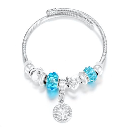 Bracelet En Acier Inoxydable En Forme De C¿Ur Pour Femme, Strass, Étoile De Mer, Clip Perlé, 4 Couleurs, Bracelets De Fermeture, Bijoux Fantaisie, Nouveau