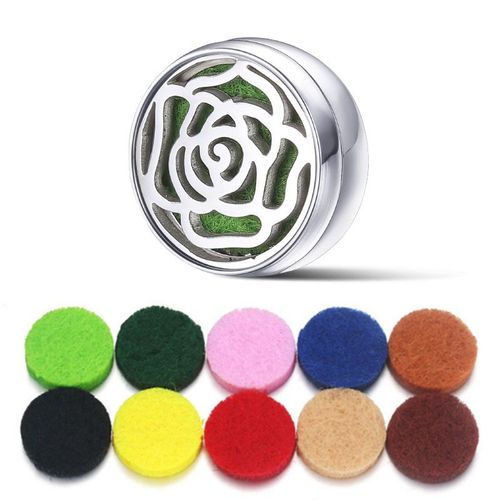 Clip Pour Le Visage Aromathérapie, Diffuseur De 12mm, Broche Unisexe Pour Les Poignets Et Le Col, En Acier Inoxydable, Médaillon D'huile Essentielle De Panda, Bijoux À Boucle, Nouveau