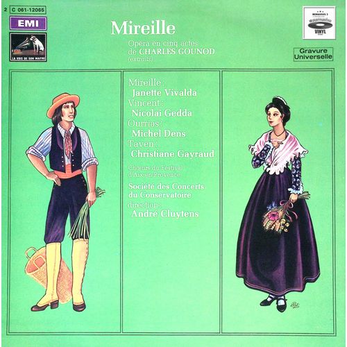 André Cluytens - Nicolaï Gedda, Michel Dens - Charles Gounod - Mireille - Opéra En Cinq Actes - 1973