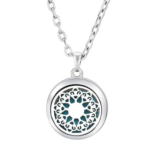 Collier Diffuseur D'huile Essentielle En Forme De C¿Ur, Pendentif En Acier Inoxydable De Haute Qualité, Médaillon De Parfum Libellule, Bijoux