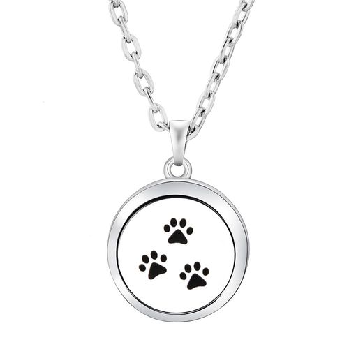 Collier Diffuseur D'huile Essentielle En Forme De C¿Ur, Pendentif En Acier Inoxydable De Haute Qualité, Médaillon De Parfum Libellule, Bijoux