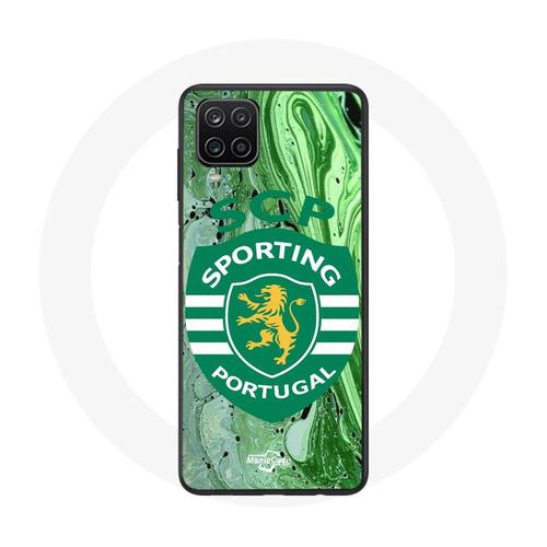 Coque Samsung Galaxy A12 Scp Sporting Portugal Fond Vert