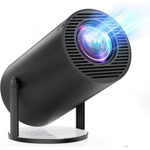 Mini Projecteur Portable Avec Wifi Et Bluetooth -16000 Lux Projecteur 4K Pris En Charge Rotation 180° Et Correction Trapézoïdale Automatique, Projecteur D'Extérieur Compatible Avec Tv (1080P[X208]