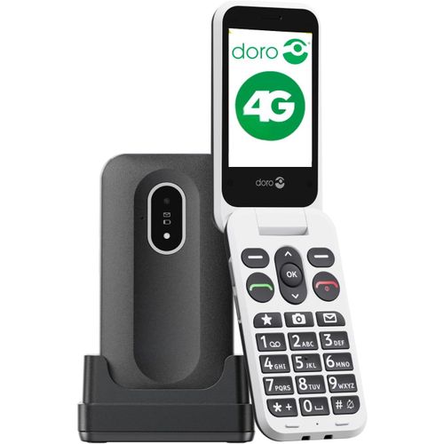 Téléphone Portable Senior Doro Leva L20 Noir et Blanc