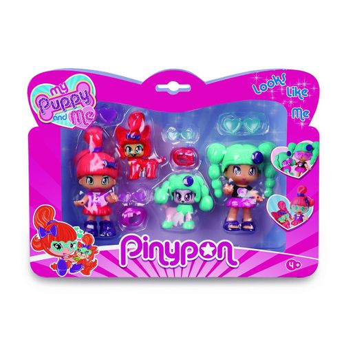 Pinypon Pinypon - Blister 4 Figurines My Puppy And Me