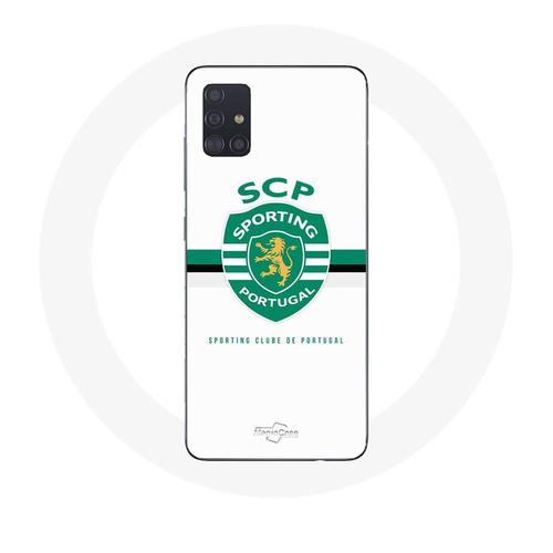 Coque Samsung Galaxy A51 4g Scp Sporting Portugal Fond Blanc