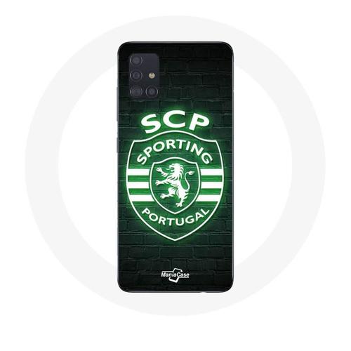 Coque Samsung Galaxy A51 4g Scp Sporting Portugal Lumineux Fond Noir