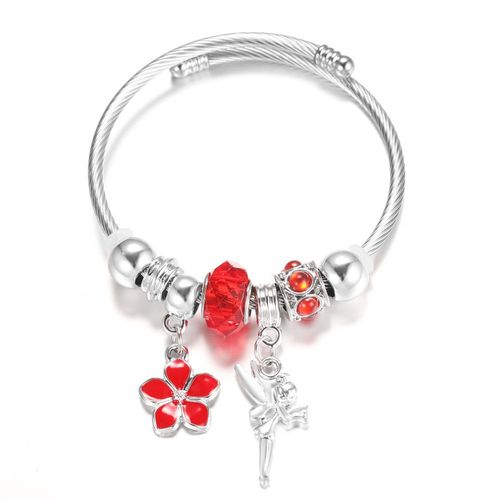 Bracelet En Perles De Cristal En Acier Inoxydable Pour Femme, Pendentif En Biscuits Planète, Bracelets À Fermeture Réglable, Bijoux Fantaisie, 4 Couleurs, Nouveau