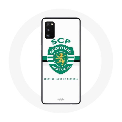 Coque Samsung Galaxy A41 Scp Sporting Portugal Fond Blanc