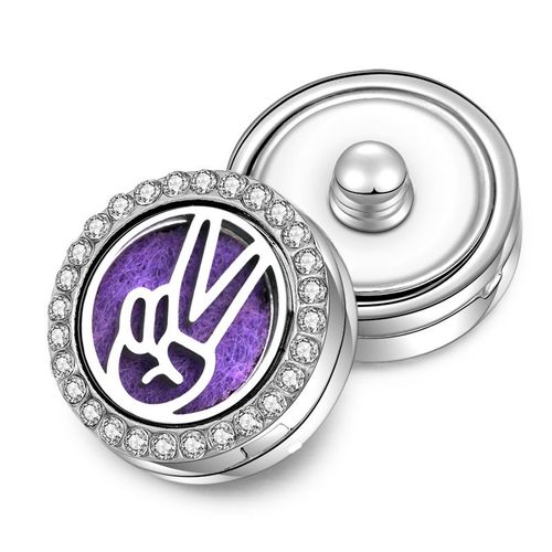 Boutons À Pression D'aromathérapie 18mm, Médaillon De Parfum Magnétique En Acier Inoxydable Diffuseur D'huile Essentielle Bijoux De Bracelet Romantique Pour Fille