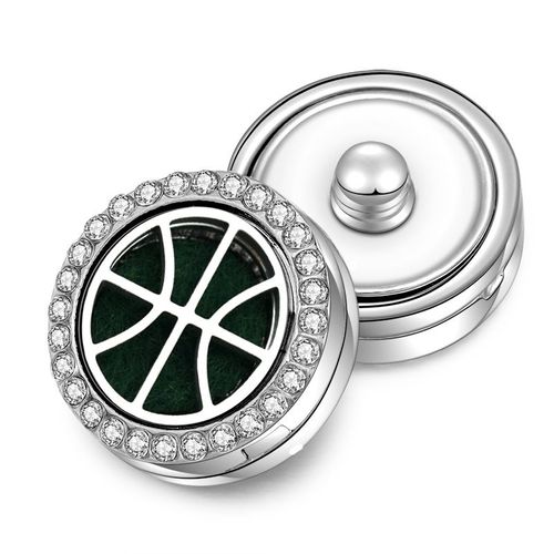 Boutons À Pression D'aromathérapie 18mm, Médaillon De Parfum Magnétique En Acier Inoxydable Diffuseur D'huile Essentielle Bijoux De Bracelet Romantique Pour Fille