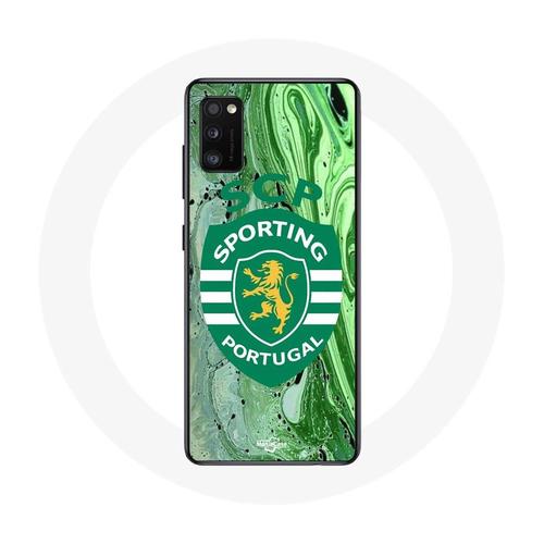 Coque Samsung Galaxy A41 Scp Sporting Portugal Fond Vert