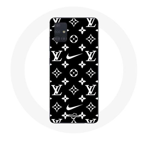 Coque Samsung Galaxy A71 Nike Lv Fond Noir