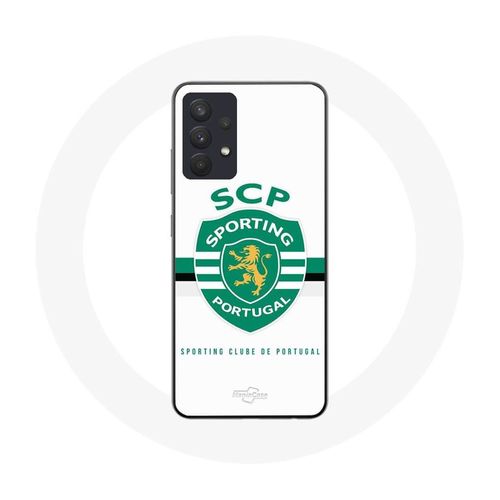 Coque Samsung Galaxy A32 Scp Sporting Portugal Fond Blanc