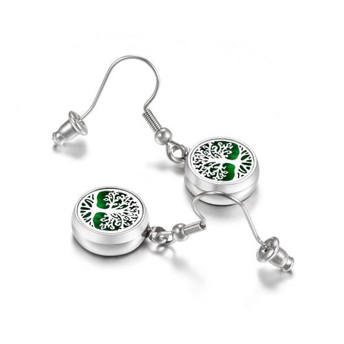 Boucles D'oreilles Diffuseur D'huile Essentielle En Acier Inoxydable Pour Femme, Bijoux Pendants D'aromathérapie, Accessoires, Nouveau, 19 Motifs 