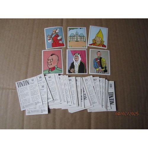 39 Autocollants Tintin Panini 1989