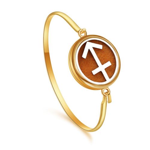 Bracelet Doré Constellations D'aromathérapie, Acier Inoxydable, Diffuseur D'huiles Essentielles, Médaillons De Parfum, Bijoux De Haute Qualité