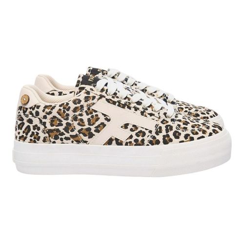Faguo Tennis Basses Coton Walnut Platform Beige