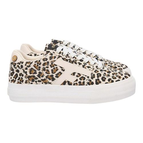 Faguo Tennis Basses Coton Walnut Platform Beige