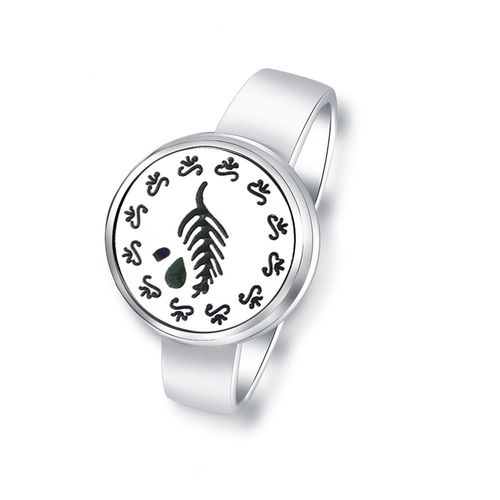 Anneaux Diffuseur D'huile Essentielle D'aromathérapie, Anneaux En Acier Inoxydable En Spirale Ouvert Parfum Médaillon Bijoux Fleur De Rose, Bagues Pour Femmes, Accessoires