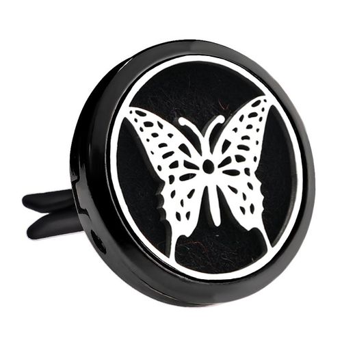 Diffuseur D'huiles Essentielles En Acier Inoxydable, Désodorisant De Voiture, Médaillon De Parfum, Pendentif Grenouille, Bijoux À Clip, Arôme Noir Brillant, Mode