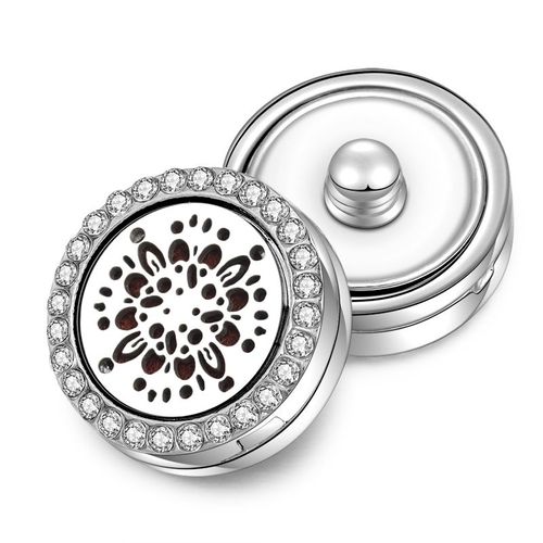 Médaillon De Sexuellement Magnétique En Acier Inoxydable, Diffuseur D'huile Essentielle, Bouton-Pression Fin, Bijoux D'aromathérapie, Nouveau Charme, 18mm