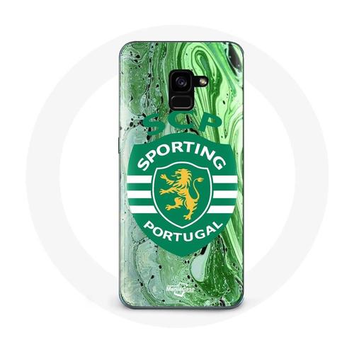 Coque Samsung Galaxy A5 2018 Scp Sporting Portugal Fond Vert