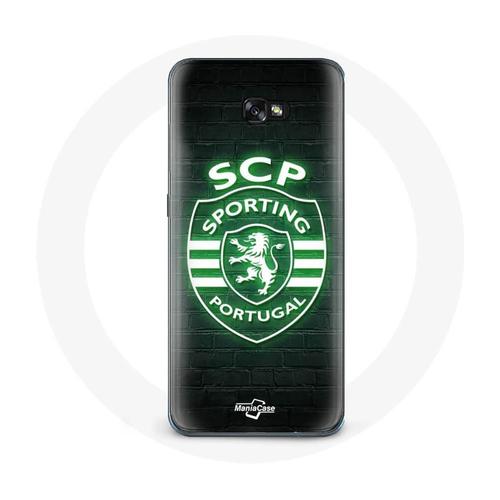 Coque Samsung Galaxy A3 2017 Scp Sporting Portugal Lumineux Fond Noir