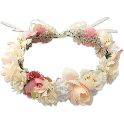 Wedding Flower Crown Girls Floral Headband Wreath Headpiece Garland