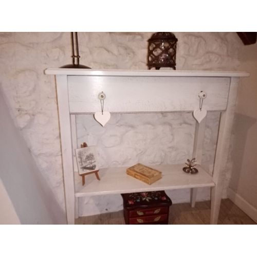 Console Bois Massif 1 Tiroir