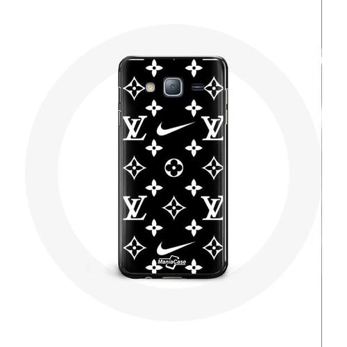 Coque Samsung Galaxy J3 2016 Nike Lv Fond Noir