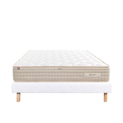 LUXURY LITERIE - ENSEMBLE MATELAS + SOMMIER - SUBLIME - 140 X 190 CM - TAPISSIER - FERME - FACE ÉTÉ/HIVER
