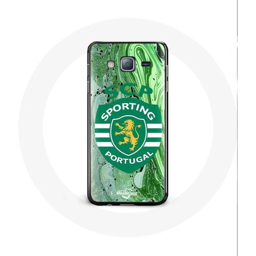 Coque Samsung Galaxy J3 2016 Scp Sporting Portugal Fond Vert