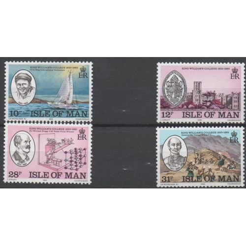 Ile De Man Timbres Collège Royal 1983