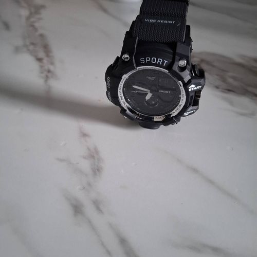 Montre Homme Sport Plastique Noir