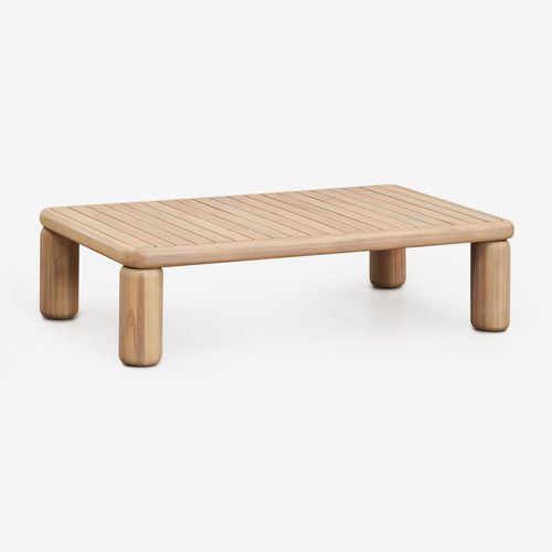 Table Basse Rectangulaire 115x70 Cm En Bois D'acacia Ioanis Marrón Acacia Claro