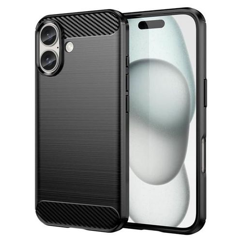 Dlh - Coque De Protection Pour Téléphone Portable - Silicone - Noir - Pour Apple Iphone 16 Plus
