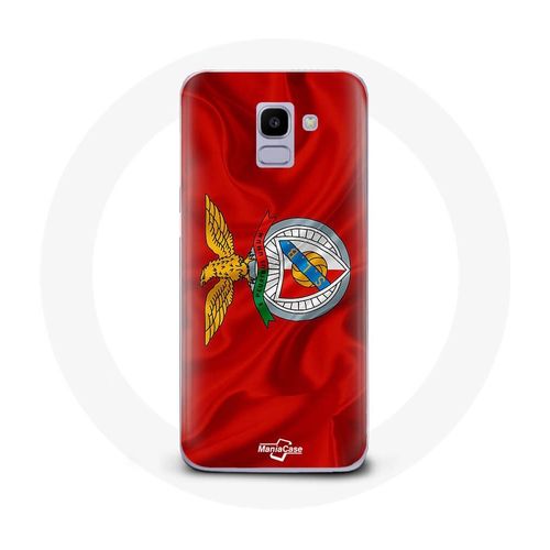 Coque Samsung Galaxy J6 2018 Slb Benfica Fond Rouge