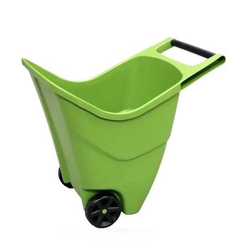 PROSPERPLAST Chariot de jardin sur roues capacité 85L vert 97,9 x 59,5 x 68,9 cm