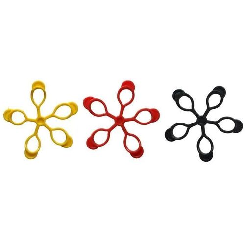 Expander De Doigt Pure2improve - Jaune - Ensemble De 3 Pièces - Tpr Élastique Et Durable