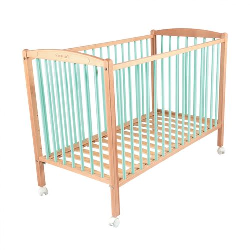 Lit En Bois 70x140 Cm Arthur Hybride Vert Mint - Combelle